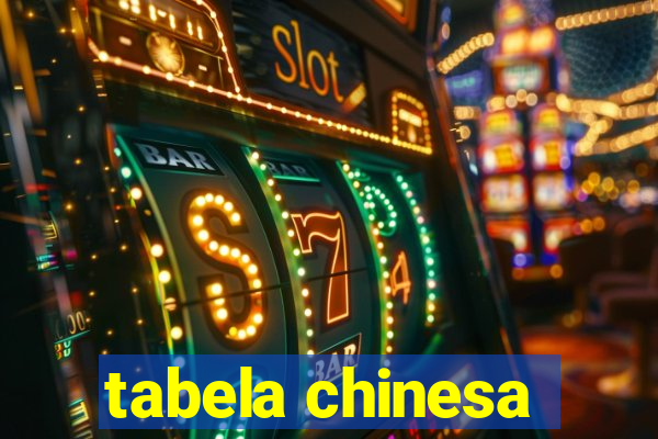 tabela chinesa